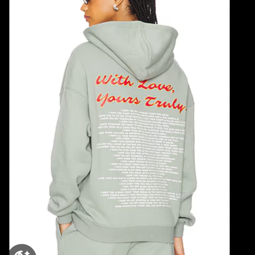 Boys Lie green hoodie